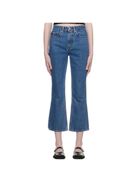 GANNI Blue Rigid Betzy Jeans