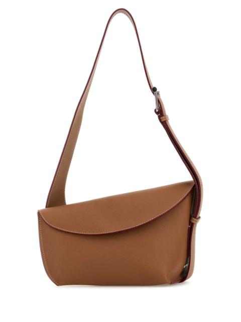 Alexander McQueen Alexander Mcqueen Women Caramel Large Sling T-Bar Crossbody Bag