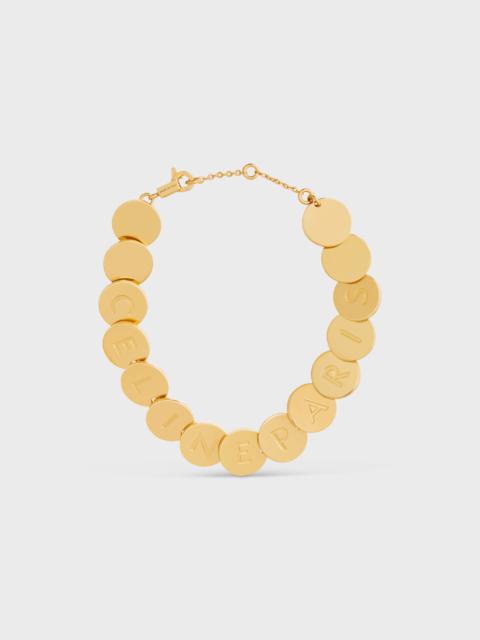CELINE Celine Pastilles Bracelet in Brass with Gold Finish