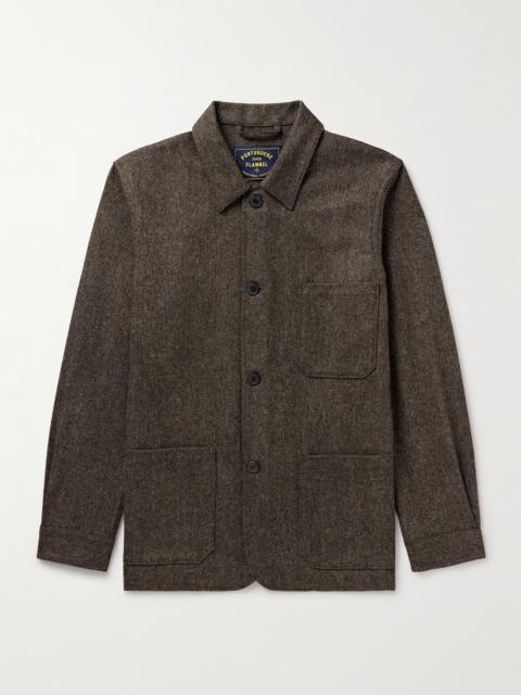 Portuguese Flannel Labura Herringbone Virgin Wool Jacket