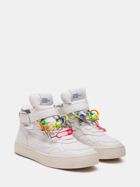 STEVE MADDEN EMILEE WHITE LEATHER