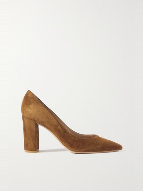 Piper 85 suede pumps