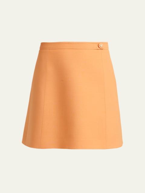 Valentino Virgin Wool Mini Skirt