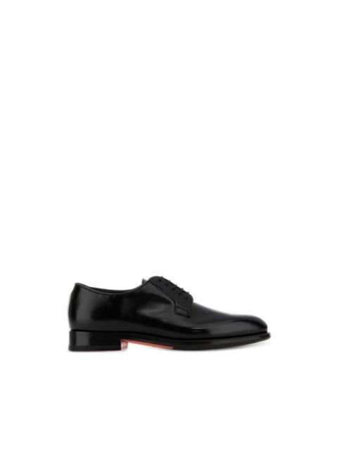 Santoni leather lace-up oxford shoes