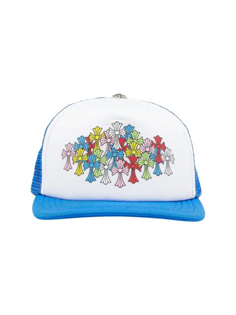 Chrome Hearts Multicolor Cross Trucker Hat "Blue/White" CHRM1878