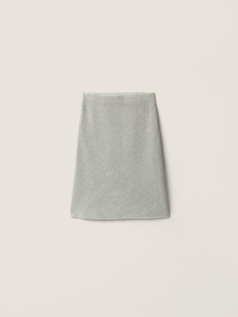 Miu Miu Lamé skirt