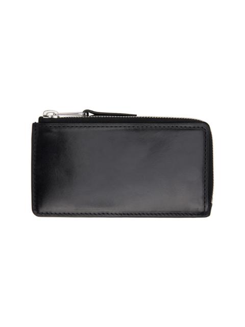 Lemaire Black Patina Zip Coin Card Holder