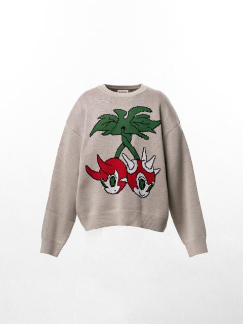 KAMIYA "BAKENEKO" Jacquard Knit