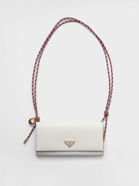 Prada Wallet with leather shoulder strap
