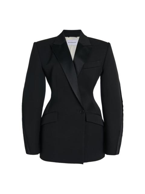 Givenchy Inside-Out Cocoon Mini Blazer Dress black