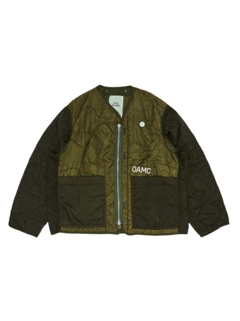 OAMC Woven Re Work Zipped Liner 'Sea Green'