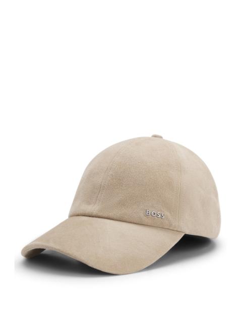 BOSS SUEDE CAP WITH METAL LOGO RIVET