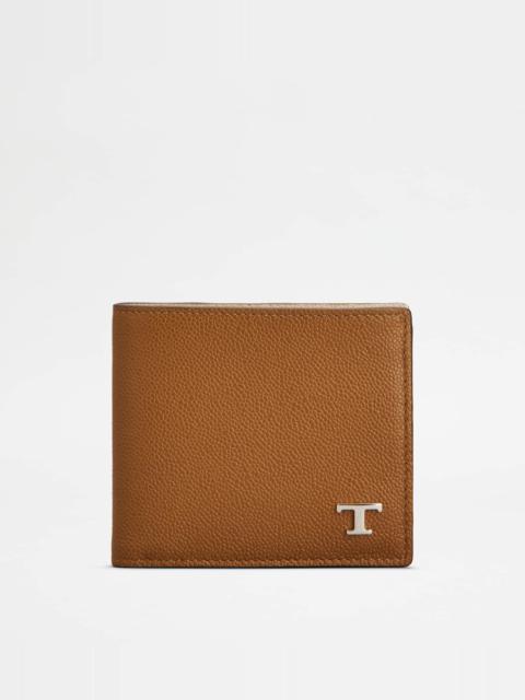 Tod's WALLET IN LEATHER - BROWN