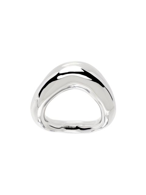 Jil Sander Silver Logo Ring