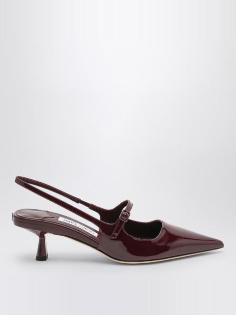 Didi 45 Bordeaux slingback in patent leather