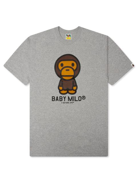 A BATHING APE® BABY MILO TEE MEN'S - GRAY