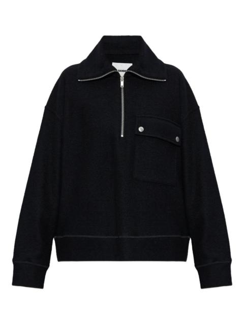 Jil Sander half-zip long-sleeve sweatshirt