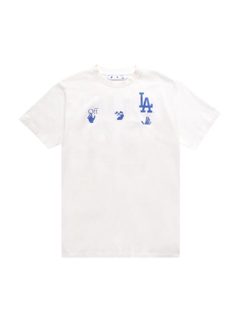Off-White x MLB Los Angeles Dodgers Tee 'Cream/Blue'