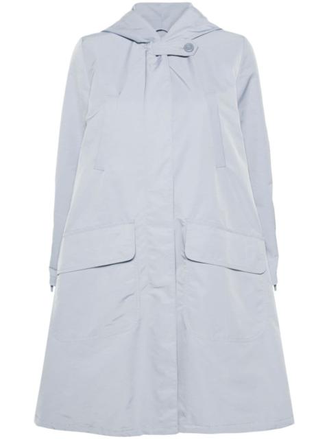 GIORGIO ARMANI logo-tape detail hooded parka