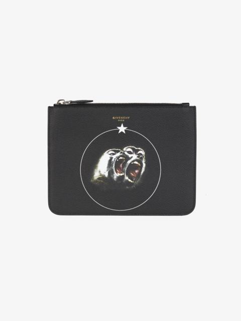 Givenchy Monkey brothers large zipped pouch