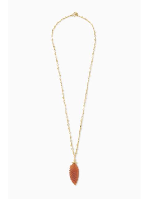 ULLA JOHNSON Large Wing Charm Necklace