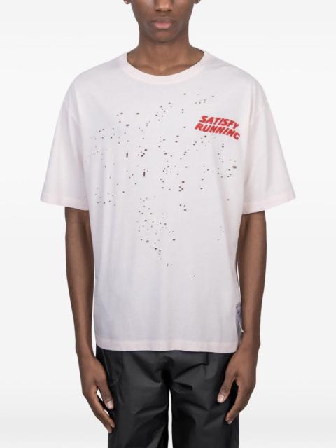 SATISFY distressed T-shirt