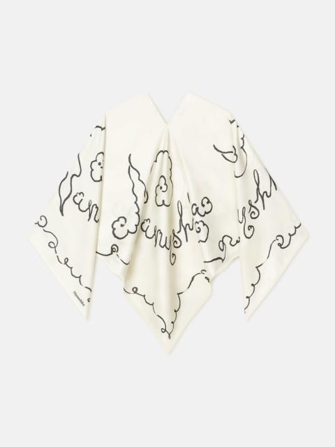 Nanushka Oversized Printed Silk Scarf