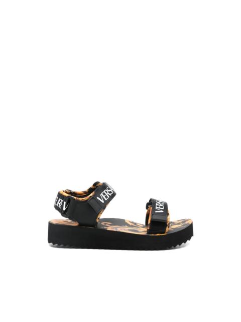 VERSACE JEANS COUTURE logo-strap sandals