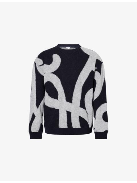 Loewe Logo-Print Wool and Cotton-Blend Sweatshirt
