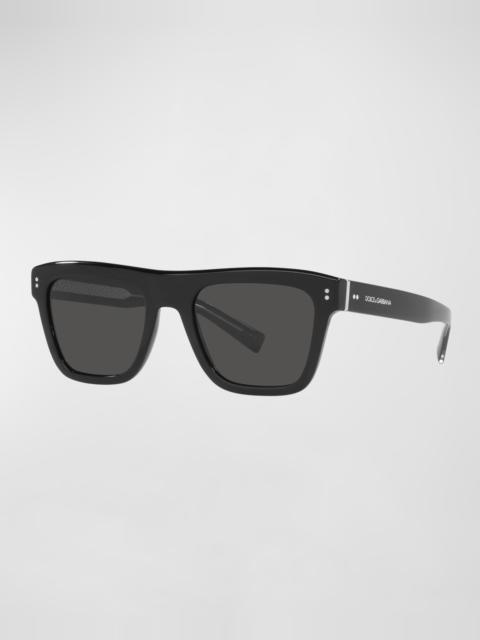 Dolce & Gabbana Men's Square Logo Sunglasses