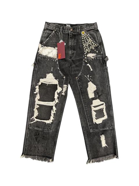 Paly Busted Double Knee Jeans "Black" 5U004Q1010BLK
