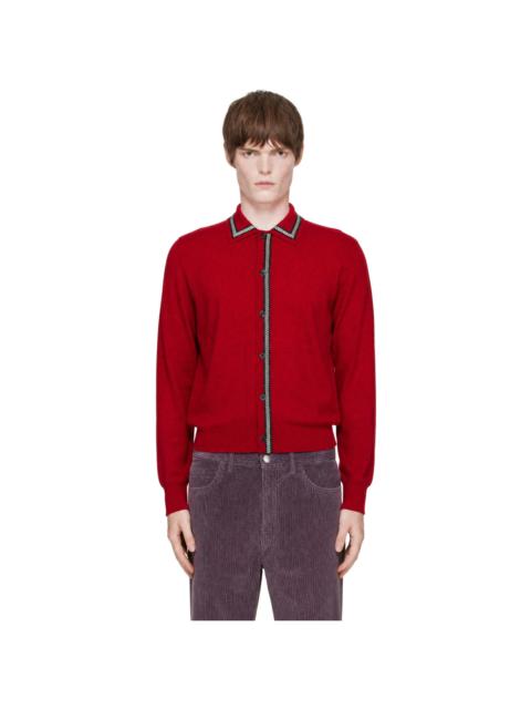 Marni Red Cashmere Cardigan