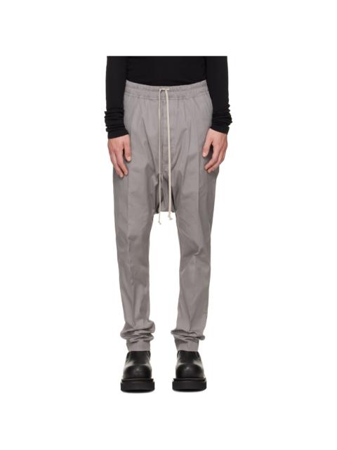 Rick Owens Gray Tower Drawstring Long Trousers