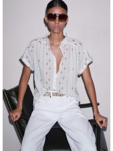ME+EM Turn-Up Cuff Blouse
