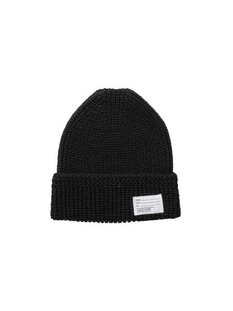 visvim KNIT BEANIE (WOOL) BLACK
