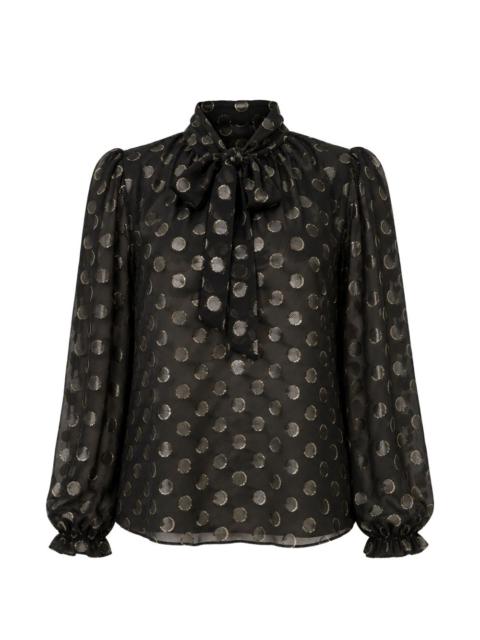 Dolce & Gabbana polka-dot pussy-bow blouse