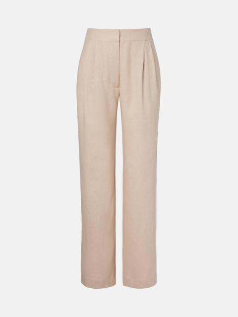 ASCENO Rivello linen wide-leg pants