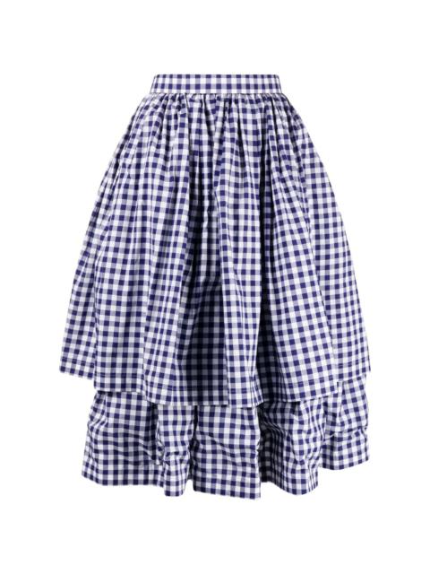 Comme des Garçons GIRL gingham check-pattern cotton skirt