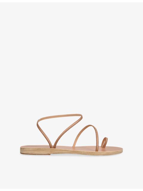 ANCIENT GREEK SANDALS Eleftheria Stitch Leather Sandals