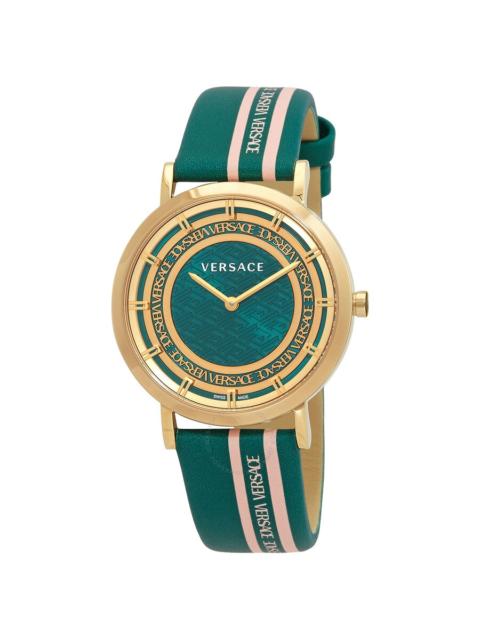 Versace New Generation Quartz Green Dial Ladies Watch VE3M00322