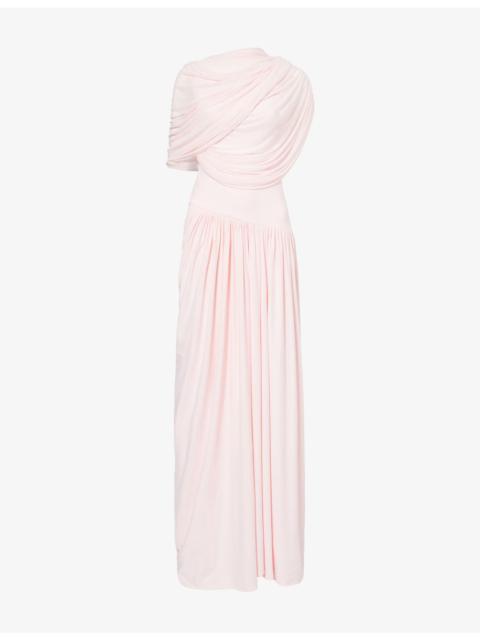 deme The Jasmine Caped Stretch-Woven Maxi Dress