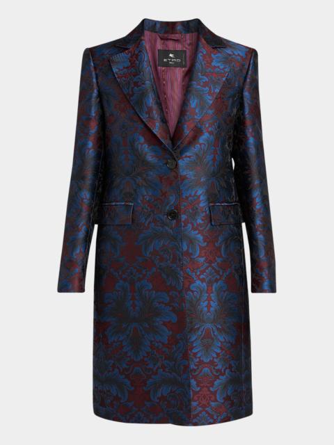 Etro Floral Brocade Princess Coat