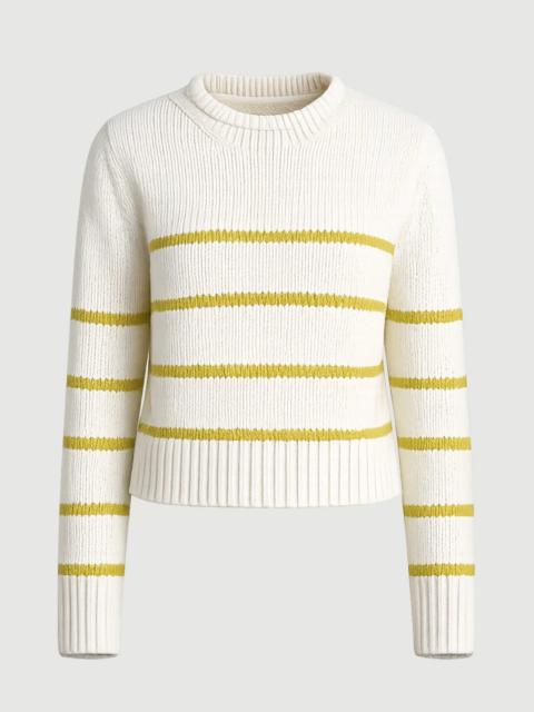LA LIGNE MINI MARINA SWEATER CREAM/KEY LIME