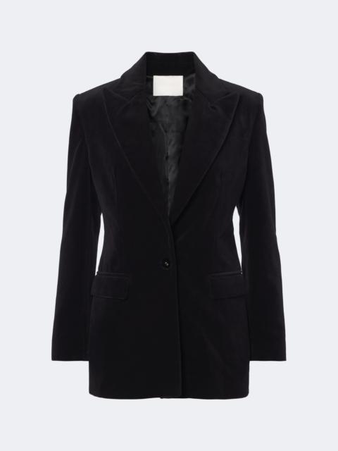 COSTARELLOS Daimy cotton velvet blazer