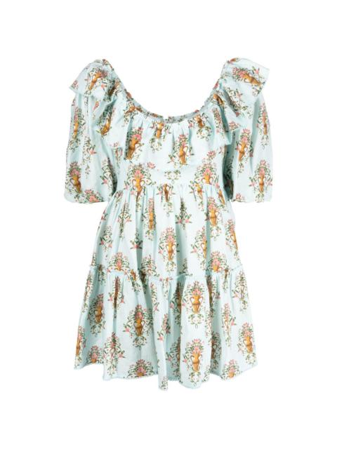 Agua by Agua Bendita floral-print mini dress