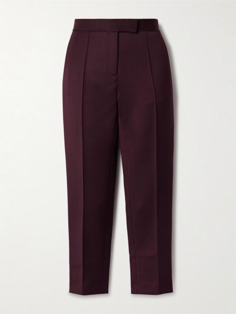 ALEX PERRY Cropped woven slim-leg pants Merlot