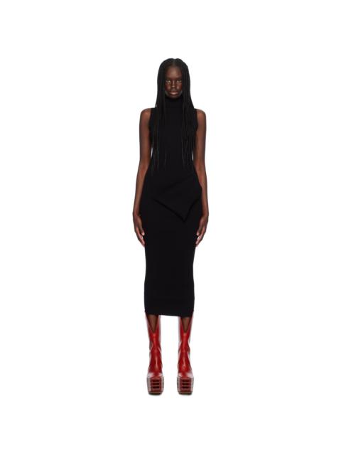 Rick Owens Black Porterville Babel Midi Dress