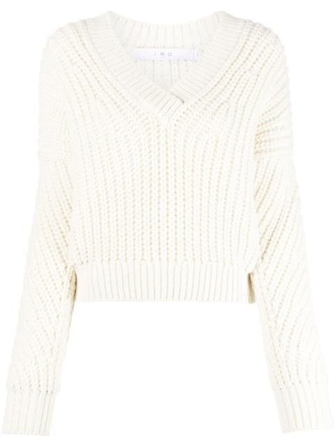 IRO chunky-knit V-neck jumper