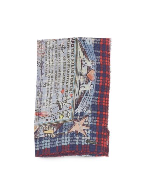 Faliero Sarti Carta Celeste print stole