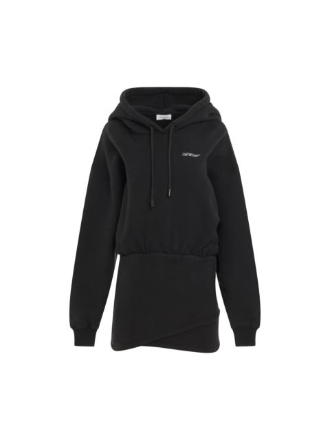 Off-White For All Book Hoodie Sweat Dress in Black
